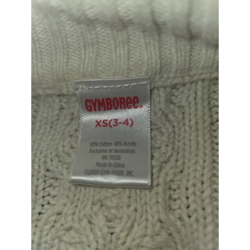 Gymboree alpine sweetie lot of 2 sweaters white red size 3 4